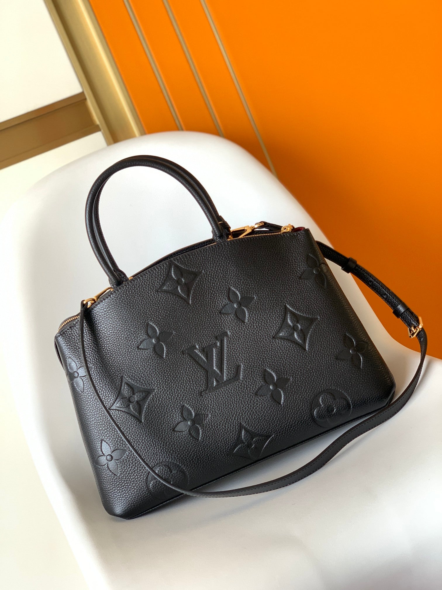 LV Petit Palais Bag Black Cowhide 241137