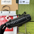 gg marmont 26cm all black calfskin