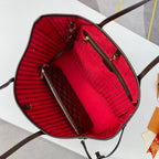 NEVERFULL MM 32 BROWN RED DAMIER AZUR