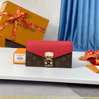 LV M58414 Pallas Wallet Red Monogram Canvas 221569