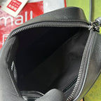 gg marmont mini 18cm zip top all black calfskin
