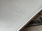 Gucci Marmont 21cm Shoulder Bag White Leather 333534
