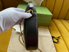 Gucci Marmont 21cm Shoulder Bag Black Leather 333535