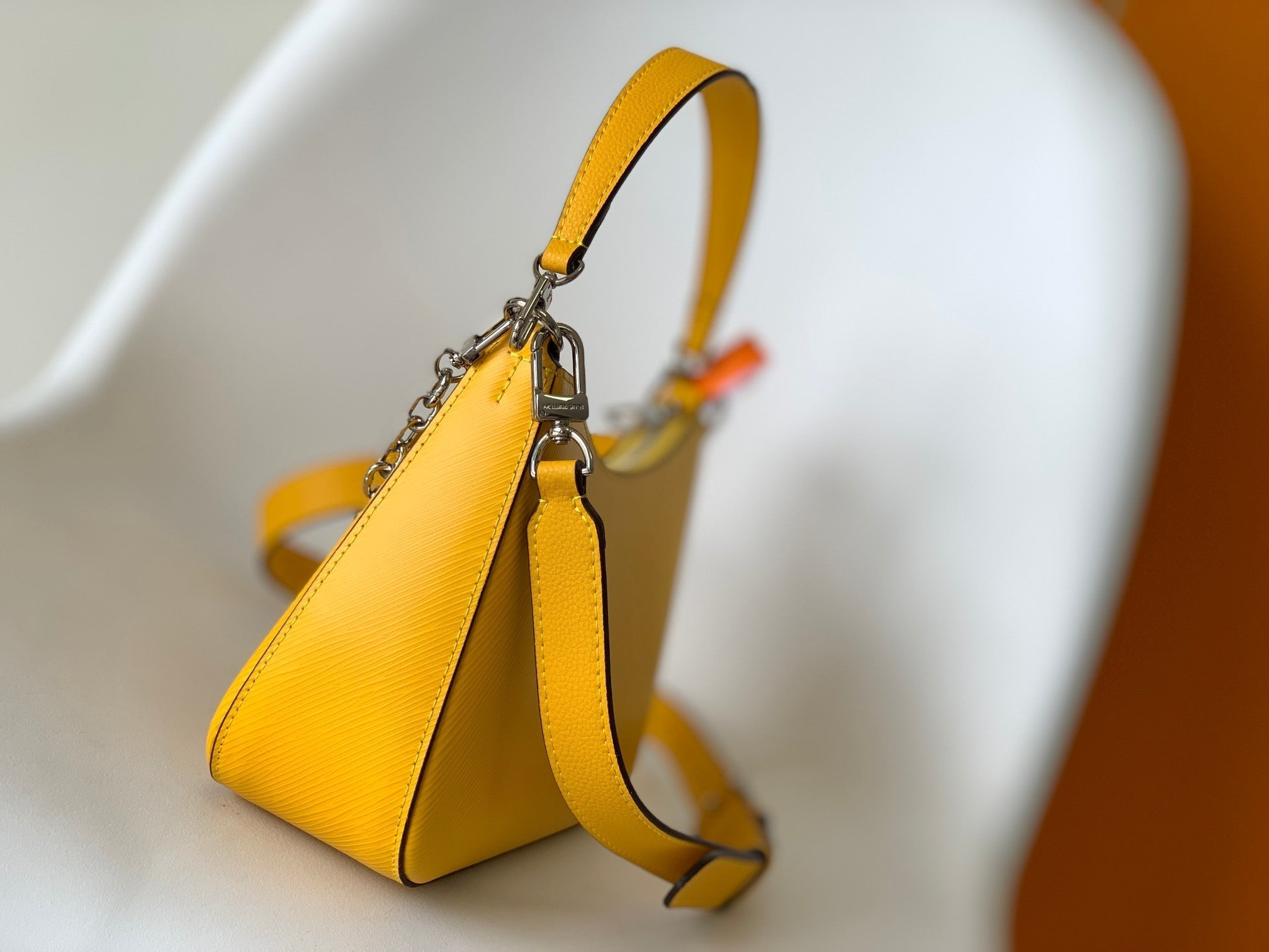 LV Marelle 25cm Yellow Epi Grain Cowhide Metal HW