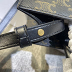 TRIOMPHE  32 BLACK IN PATTERN CALFSKIN