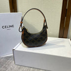 AVA BAG 75MM IN BLACK TRIOMPHE CANVAS AND CALFSKIN