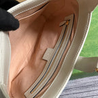 GG JACKIE SMALL 28 SHOULDER BAG IN WHITE CALFSKIN