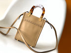 Fend Mini Sunshine Shopper Bag 18 Beige Leather