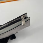 LV M30270 Coin Card Holder Gray White Monogram Canvas 221512