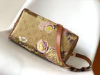 LV Speedy Bandoulière 25 Gold Floral Pattern Leather GHW