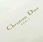 CARO BOX BAG 19 IN WHITE CALFSKIN