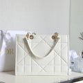 LARGE TOTE BOOK 36 BAG IN WHITE CALFSKIN