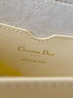 medium cd east west bobby 22cm cream calfskin ghw