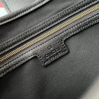 GG HORSEBIT SHOULDER BAG 39 IN BLACK CALFSKIN GOLD HARDWARE