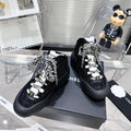 CC CANO ALTO SNEAKER IN BLACK TWEED AND RUBBER