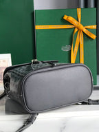 ALPIN MINI BACKPACK 21 IN GRAY LAMBSKIN AND GOYARDINE CANVAS