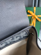 ALPIN MINI BACKPACK 21 IN GRAY LAMBSKIN AND GOYARDINE CANVAS