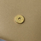 KATE 20 SMALL IN CALFSKIN BEIGE CREAM WITH GOLD LOGO