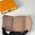 LV M64060 Victorine Wallet Beige Monogram Empreinte Leather 221684