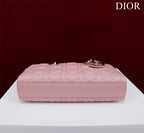 medium lady d-joy 26 antique pink lambskin