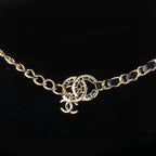 CHANEL 25S CHAIN BELT IN BLACK CALFSKIN 612710