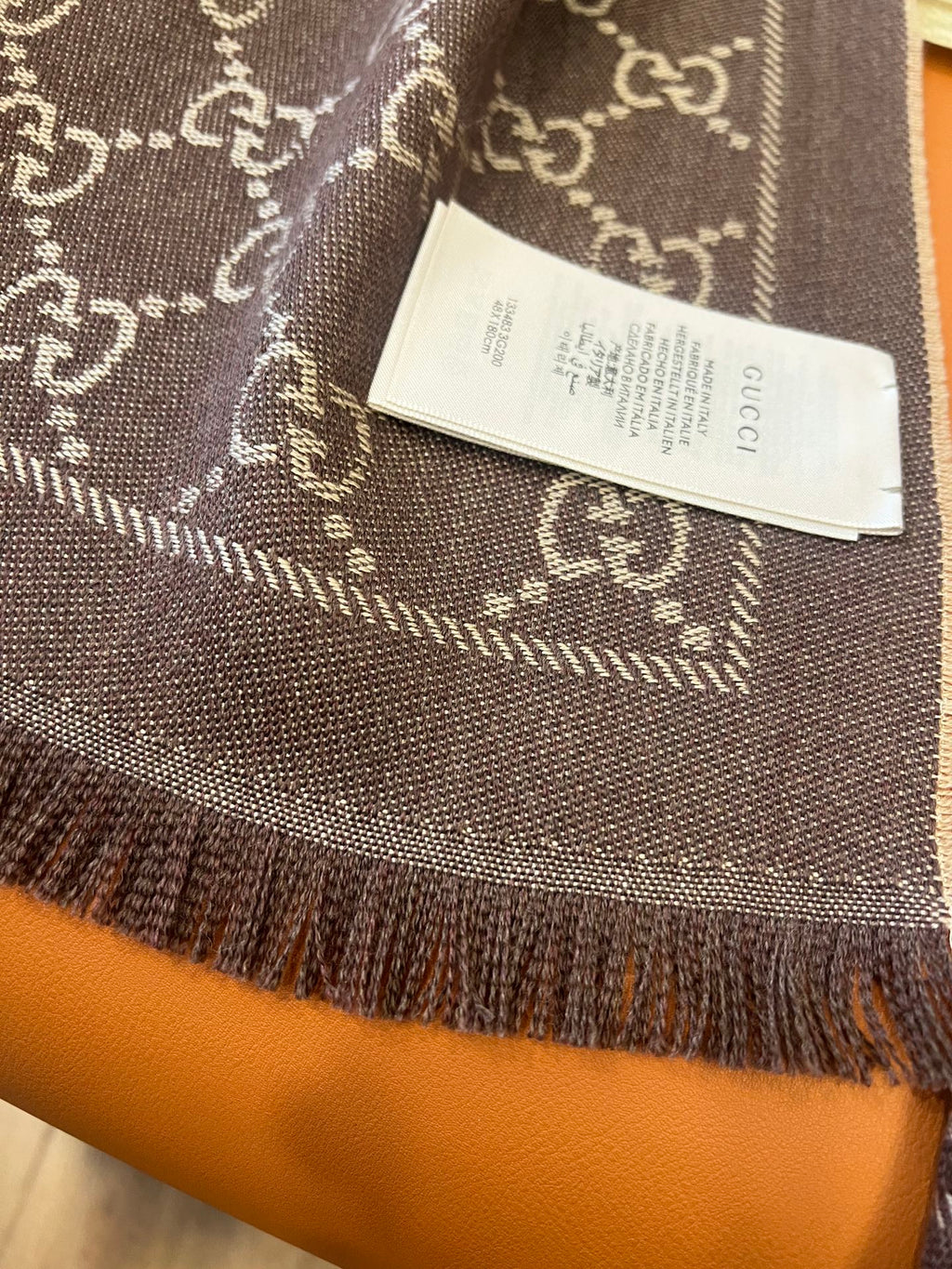 GUCCI 25S SCARF 180 IN WOOL 644859