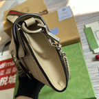 DIONYSUS GG 25 SMALL RECTANGULAR BAG IN BEIGE CANVAS