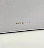 FENDI PEEKABOO 33 BAG IN WHITE CALFSKIN WITH STRAP GOLD HARDWARE