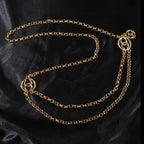 CHANEL 25S CHAIN BELT IN GOLD METAL 615892