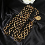 CHANEL 25S CHAIN BELT IN GOLD METAL 615891