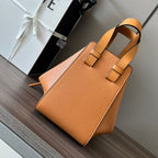 LOEWE 25S HAMMOCK BAG 20 IN ORANGE CALFSKIN GOLD HARDWARE