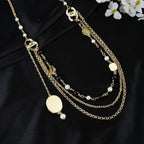 CHANEL 25S CHAIN BELT WITH PEARL 610546