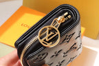 LV M81599 Portefeuille Roux Bifold Wallet Black Lambskin 247922