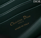 my cd mini 21 dark green patent calfskin