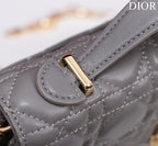 my cd mini 21 gray lambskin
