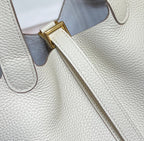 picotin lock 18 white-pearl togo ghw