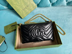 GG MARMONT MINI 22 HANDBAG IN BLACK CALFSKIN