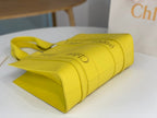 Chloé Woody tote bag 37cm yellow calfskin