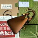 Gucci Diana Bamboo Bag Brown Calfskin 240101