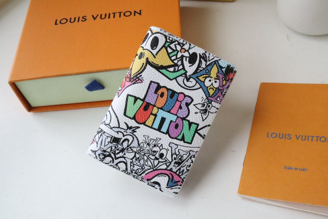 LV Pocket Organizer Multicolor Monogram Comics Canvas 195897