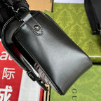 gg marmont mini 18cm all black calfskin