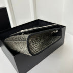 KATE CLASSIC 20 CROCODILE SNAKESKIN SILVER COWHIDE