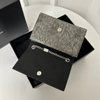 KATE CLASSIC 20 CROCODILE SNAKESKIN SILVER COWHIDE