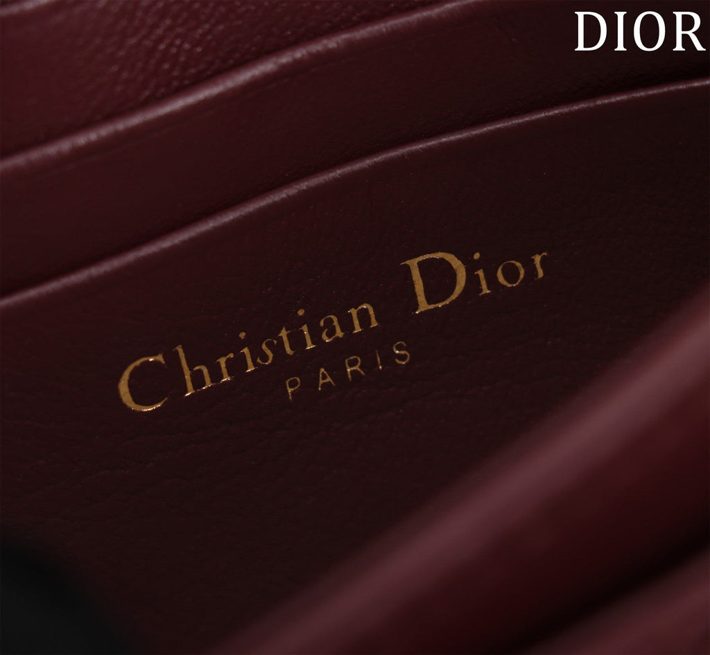 my cd mini 21 burgundy lambskin