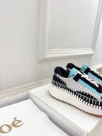 NAMA SNEAKER IN BLACK MIX COLORFUL SPECIAL FABRIC