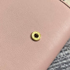 BLONDIE INTERLOCK MINI SHOULDER BAG 12 IN LIGHT PINK CALFSKIN GOLD CHAIN