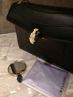 BVL Serpenti Forever Shoulder Bag 28cm Black Calfskin GHW 188653