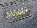 CC 23S Shell Bag 28.5cm Black Patent Leather