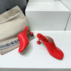LW TOY MULE 95 RED CALFSKIN