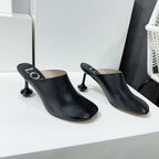 LW TOY MULE 95 BLACK CALFSKIN